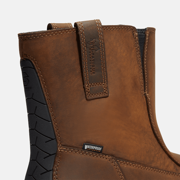 Men's True Grit Chelsea Soft Toe Waterproof Work Boot / Medium Brown Full-Grain
