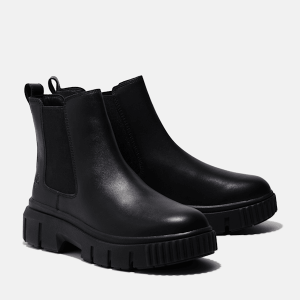 Women's Greyfield Chelsea Boot / Black Full-Grain