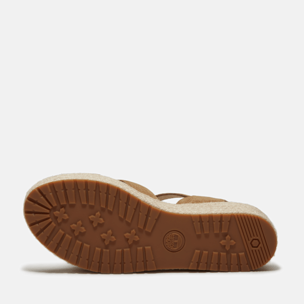 Women's Santorini Sun Backstrap Sandal / Beige Suede