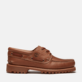 Men's Timberland® Authentic 3-Eye Lug Handsewn Boat Shoe / Medium Brown Full-Grain/Medium Brown