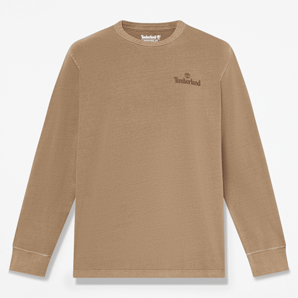 Men's South Cabot Garment Dye Long-Sleeve T-Shirt / Medium Brown Wash