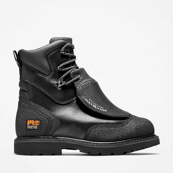 Men's Met Guard Steel Toe Waterproof Work Boot / Black