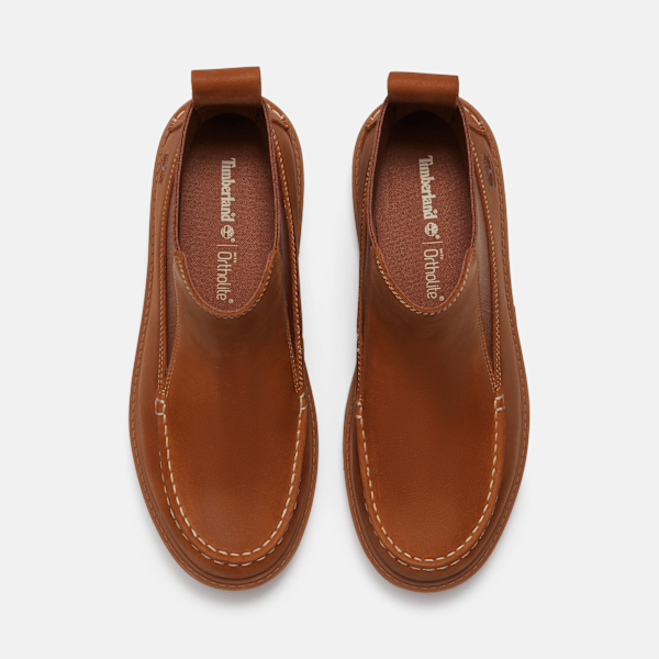 Women's Stone Street Platform Chelsea Boot / Wheat Full-Grain