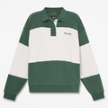 Women's Rugby Polo Sweatshirt / Sycamore/Light Oatmeal Heather