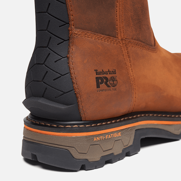 Men’s Timberland PRO® BOA® True Grit Pull-On Work Boot / Medium Brown Full-Grain