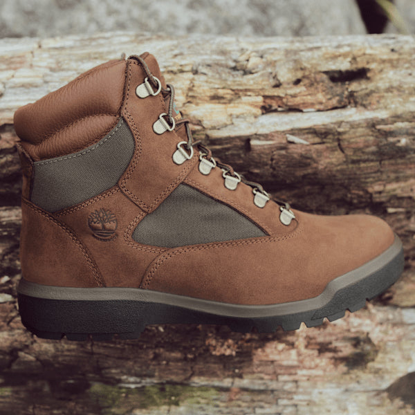Men's Waterproof Mid Field Boot / Dark Brown Nubuck