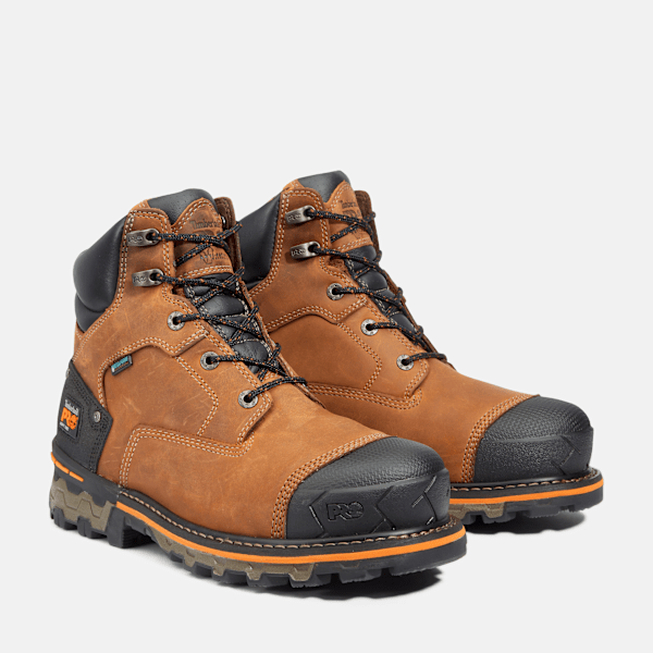 Men's Boondock 6" Waterproof Work Boot / Brown