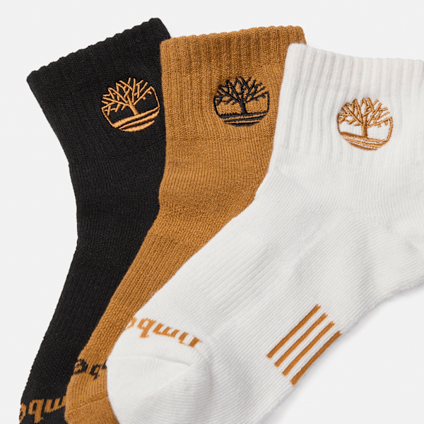 Newmarket Village 3-Pack Half Cushion Quarter Sock / Wheat