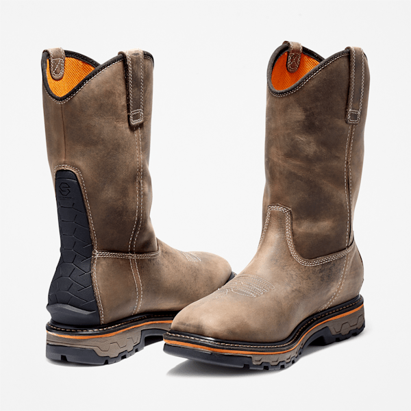Men's True Grit Pull On Waterproof Work Boot / Turkish Coffee