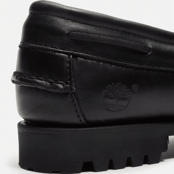 Women's Timberland® Authentic Kiltie Loafer / Black Full-Grain