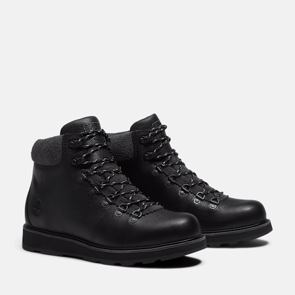 Men's Britton Mills Mid Waterproof Boot / Black Full-Grain