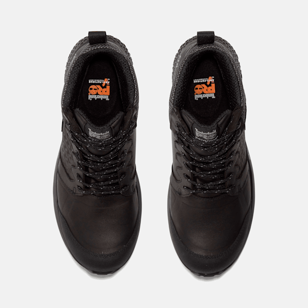 Men's Reaxion Composite Toe Waterproof Work Sneaker / Black/Grey