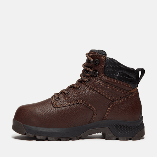 Women's TiTAN™ EV Met Guard 6" Composite Toe Work Boot / Dark Brown Full-Grain