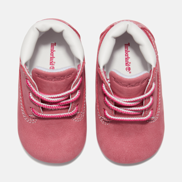 Infant Crib Bootie / Medium Pink Nubuck