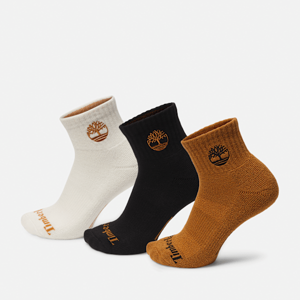 Newmarket Village 3-Pack Half Cushion Quarter Sock / Wheat