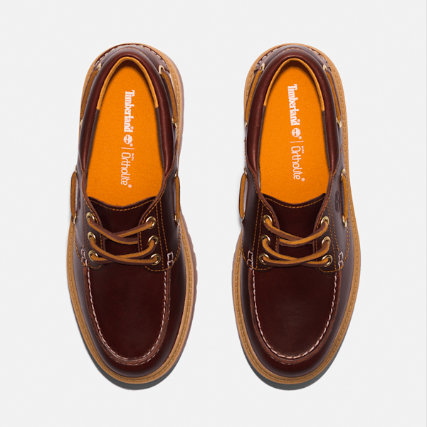 Women's Stone Street Platform Boat Shoe / Rootbeer