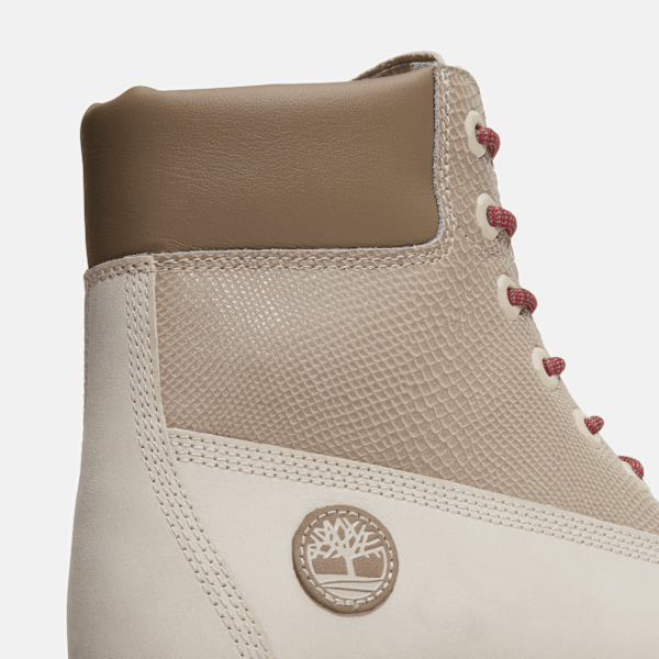 Women's Year of the Snake Stone Street 6-Inch Waterproof Platform Boot / White Nubuck