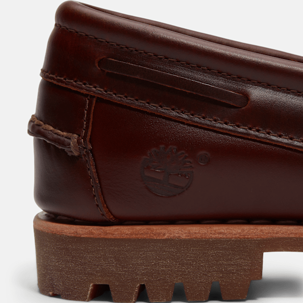 Women's Timberland® Authentic Kiltie Loafer / Burgundy Full-Grain