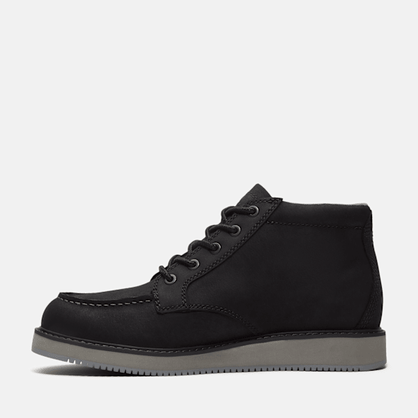 Men's Redwood Edge Moc Toe Chukka Boot / Black Nubuck