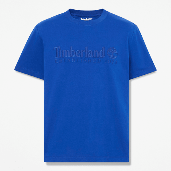 Men's Established 1973 Embroidered Short-Sleeve T-Shirt / Cobalt Blue