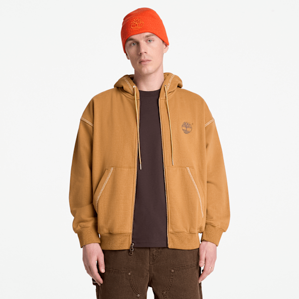 Men's Iconic Full-Zip Hoodie / Wheat