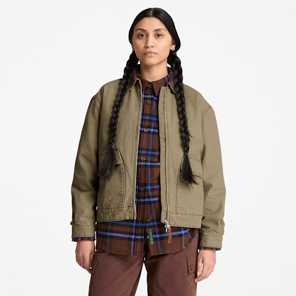 Women's Strafford Washed Canvas Jacket 2.0 / Dark Olive