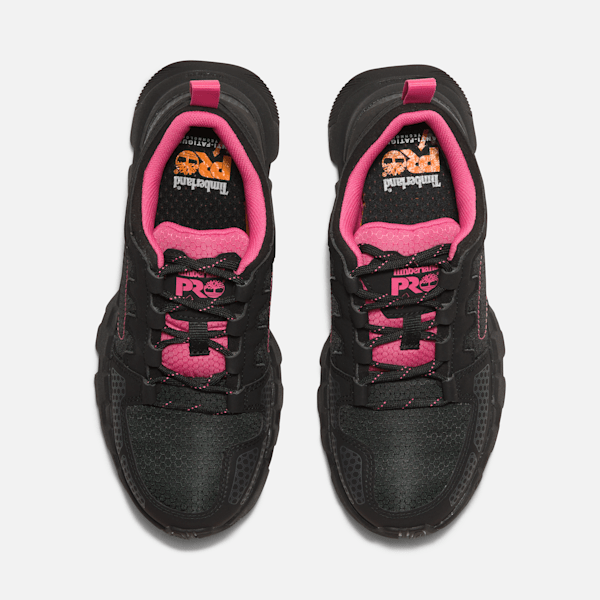 Women's Timberland PRO® Powertrain EV Composite Toe Work Sneaker / Black/Pink