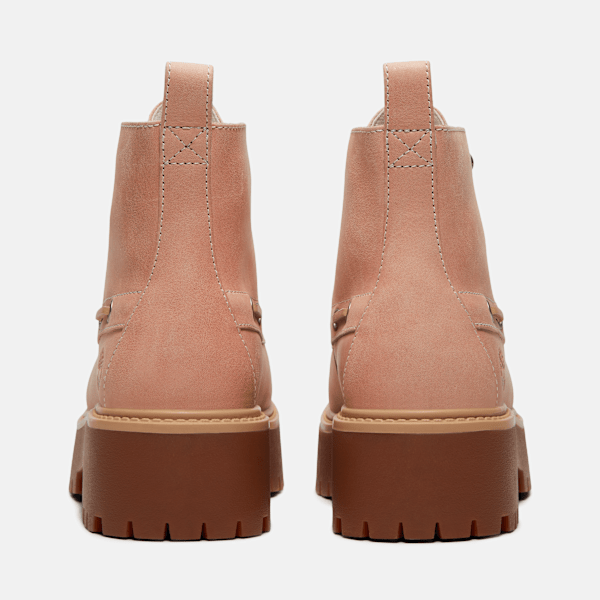 Women’s Stone Street Platform Kiltie Boot / Light Pink Full-Grain