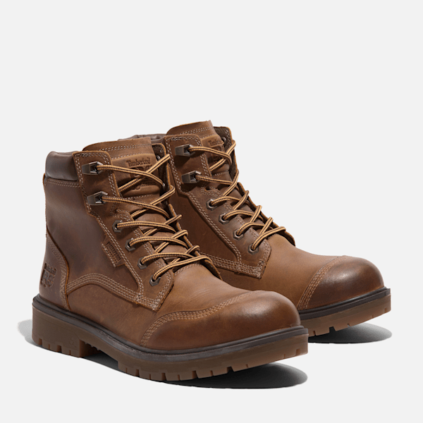 Men's Timberland PRO® Whitman 6" Soft Toe Work Boot / Medium Brown Full-Grain