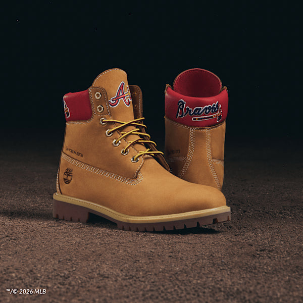 Men's Timberland® x New Era® Braves 6-Inch Waterproof Boot / Wheat Braves