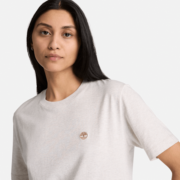Women's Crafted Crew Short-Sleeve T-Shirt / Light Oatmeal Heather