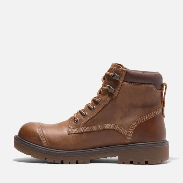 Men's Timberland PRO® Whitman 6" Soft Toe Work Boot / Medium Brown Full-Grain