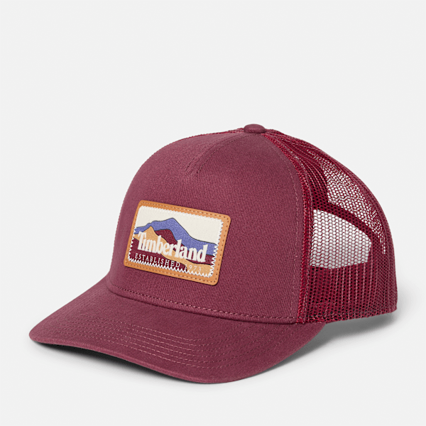 Mountain Patch Trucker Cap / Burgundy