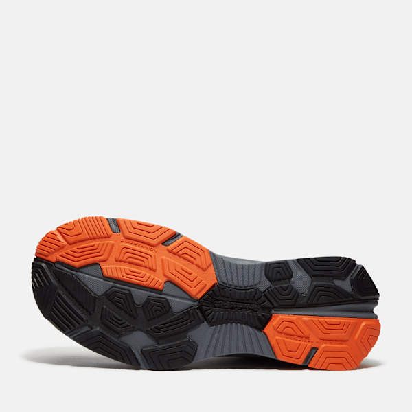 Men's XR-1 Dynamic Natural Fit Alloy Toe Work Sneaker / Grey Mesh/Orange