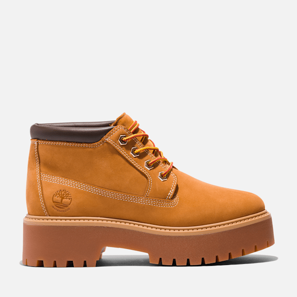 Women's Stone Street Waterproof Platform Boot / Wheat