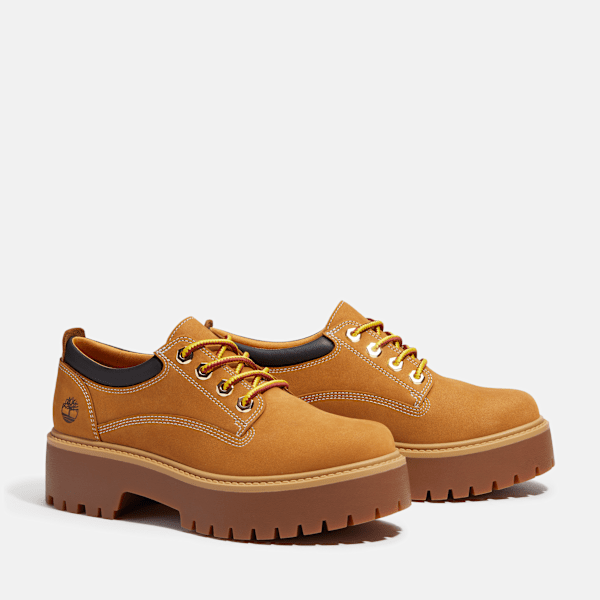 Women's Stone Street Platform Moc Toe Shoe / Wheat Nubuck
