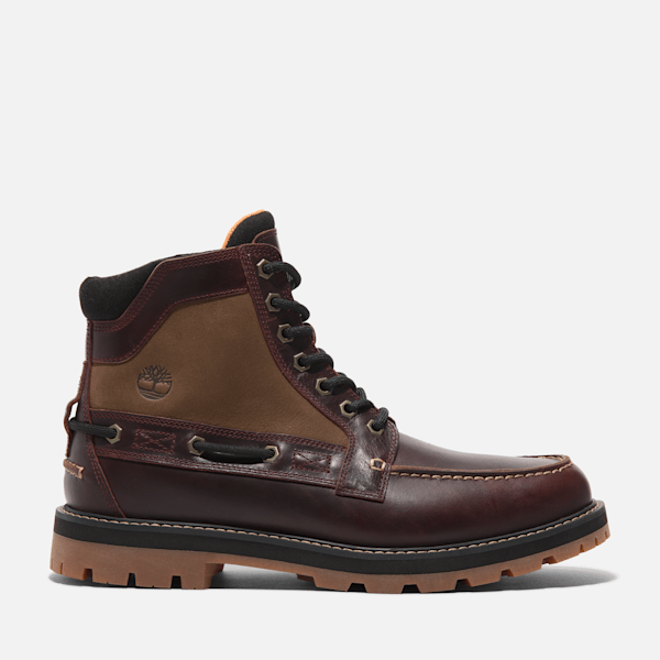 Men's Britton Road Moc-Toe Boot / Root Beer Full-Grain
