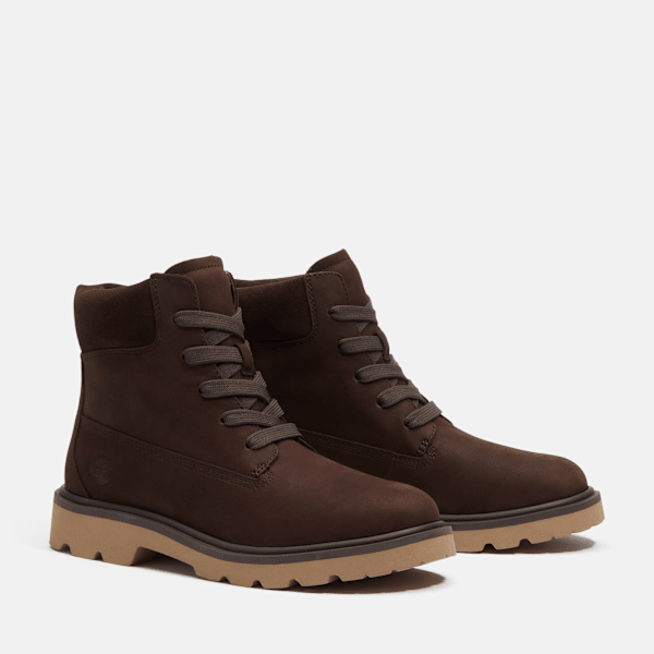 Women's Rowan Way 6-Inch Boot / Dark Brown Nubuck