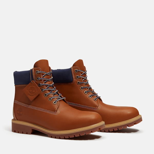 Men's Timberland® Heritage 6-Inch Waterproof Boot / Medium Brown Full-Grain