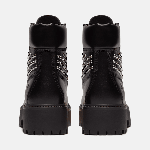Women's Stone Street Platform 6-Inch Boot / Black Full-Grain With Studs