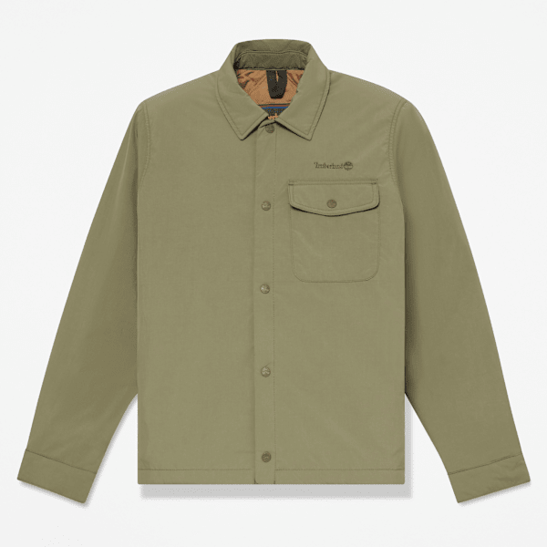 Men's Water Repellent Insulated Shacket / Deep Lichen Green