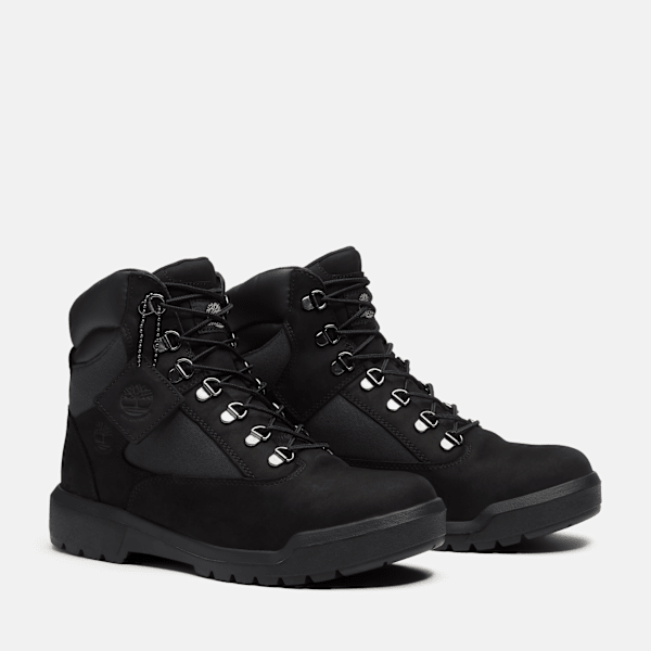 Men's Waterproof Mid Field Boot / Black Nubuck