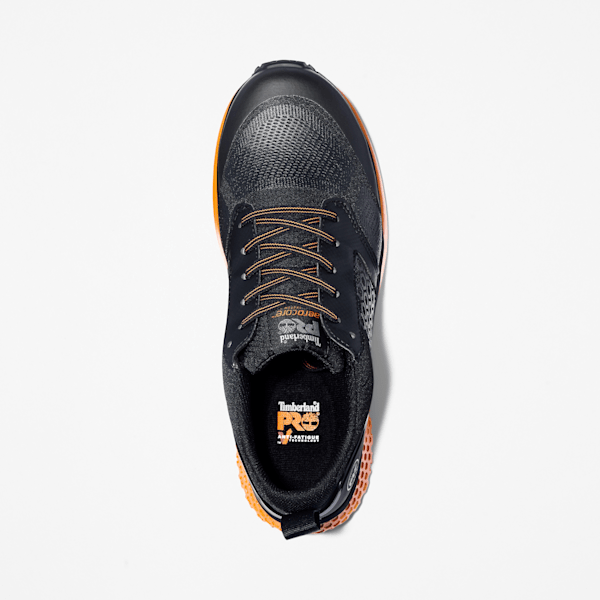 Men's Reaxion Composite Toe Work Sneaker / Black/Orange