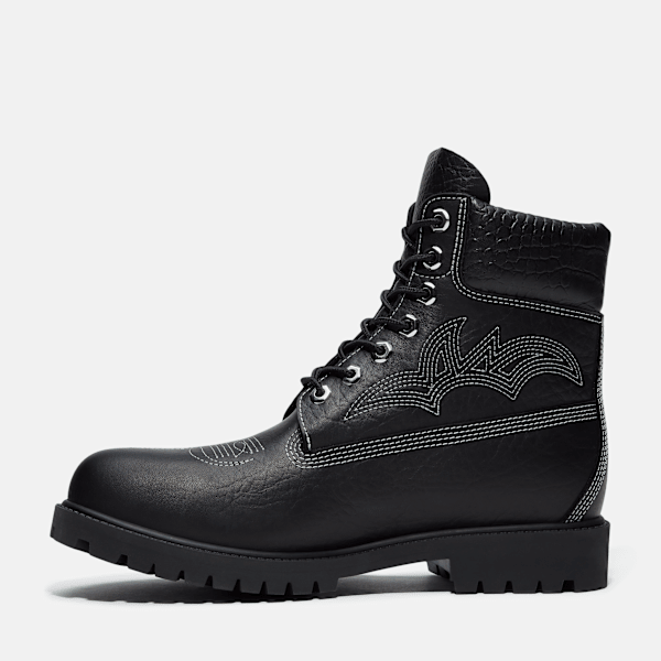 Men's Timberland® x Sneaker Politics 6-Inch Waterproof Boot / Black Full-Grain