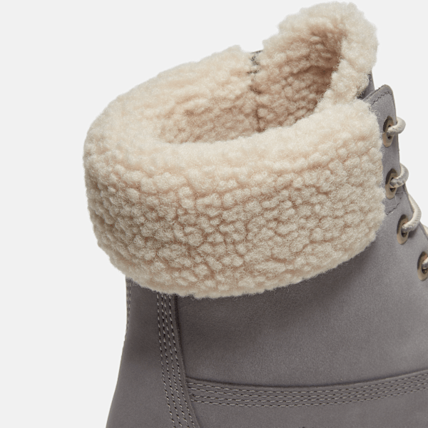 Women's Stone Street Platform Warm-Lined Waterproof Boot / Medium Grey Nubuck
