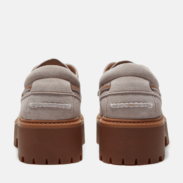Women's Stone Street Platform Boat Shoe / Light Purple Suede