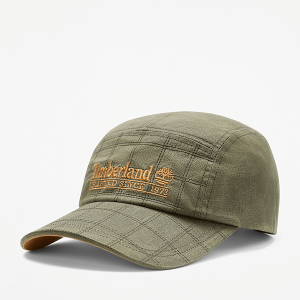 Men's Waxed Canvas Camp Hat / Leaf Green