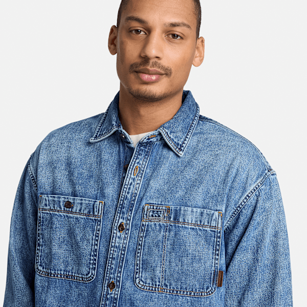 Men's Denim Pocket Shirt / Harbor Blue Wash