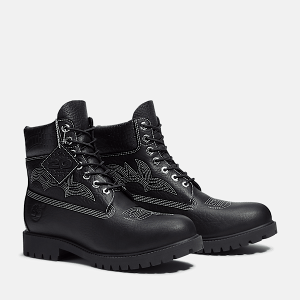 Men's Timberland® x Sneaker Politics 6-Inch Waterproof Boot / Black Full-Grain
