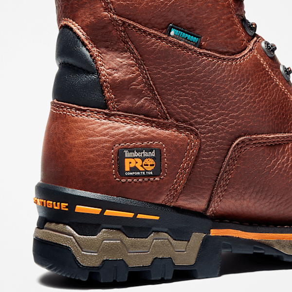 Men's Boondock 8" Composite Toe Waterproof Work Boot / Brown